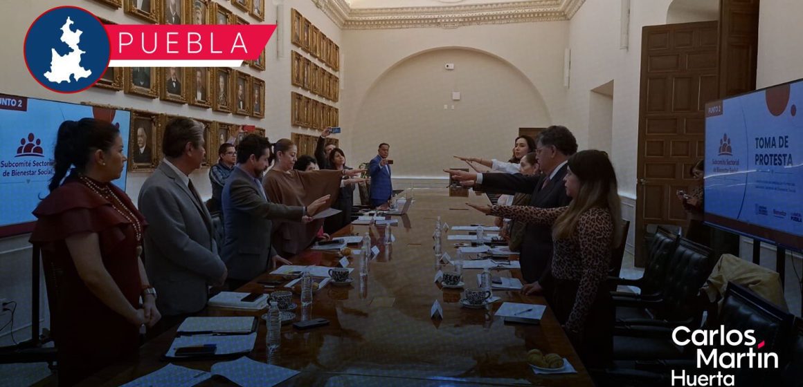 Instalan Subcomité Sectorial de Bienestar Social en Puebla