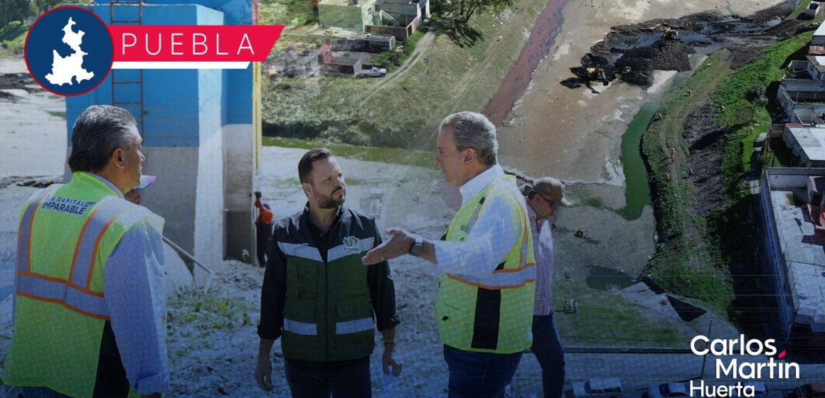 Intensifican labores de limpieza y desazolve en el vaso regulador Puente Negro Intensifican labores de limpieza y desazolve en el vaso regulador Puente Negro