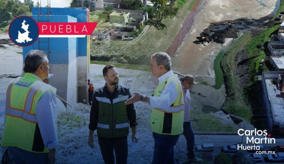 Intensifican labores de limpieza y desazolve en el vaso regulador Puente Negro