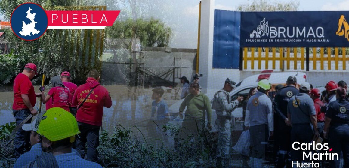 Localizan patrulla de Ocoyucan que fue arrastrada por desbordamiento del río Atoyac