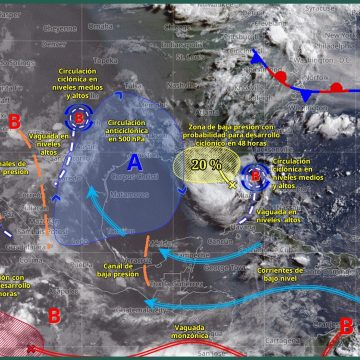 Monzón mexicano Monzón mexicano y canales de baja presión desatarán lluvias y rachas de viento en el país
