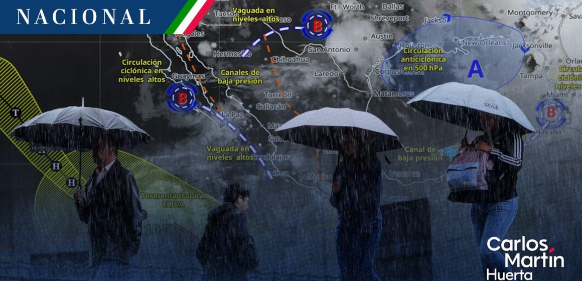Monzón mexicano - Onda tropical 19 Monzón mexicano y onda tropical 19 desatarán tormentas y granizo en el país