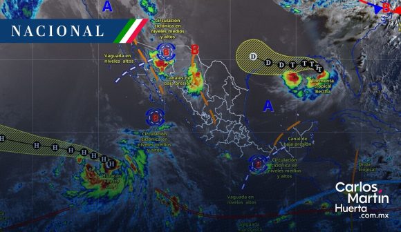 Monzón mexicano provocará tormentas y granizadas en gran parte del país