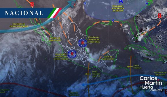 Onda tropical 14 provocará lluvias y granizadas en gran parte de México