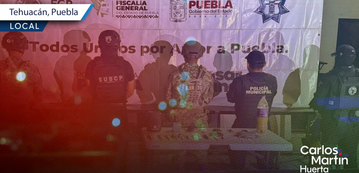 Operativo en el penal de Tehuacán: SSP decomisa droga, armas punzocortantes y televisiones