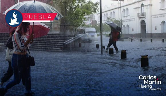 Prevén lluvias fuertes, granizadas y rachas de viento en Puebla