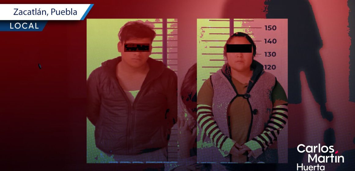 FGE detiene a pareja por abuso en contra de una adolescente en Zacatlán