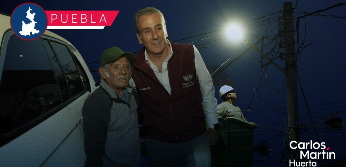Puebla Brilla: Modernizan luminarias en Granjas del Sur con tecnología LED