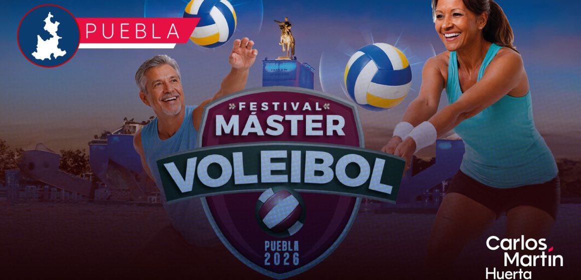 Puebla capital albergará el Festival Máster de Voleibol 2026