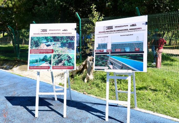 Arrancan obra tras deslave en Parque Metropolitano