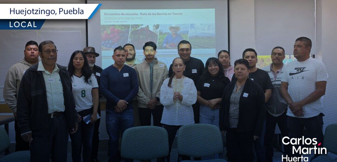 Roberto Solís impulsa nuevo proyecto turístico basado en la producción de berries en Huejotzingo