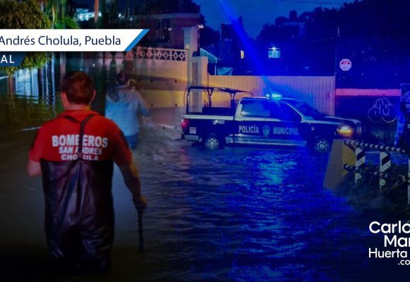 San Andrés Cholula mantiene atención tras lluvias