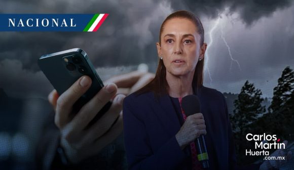 Sheinbaum alerta celulares lluvias y ciclones Sheinbaum anuncia sistema de alerta por celular para lluvias y ciclones