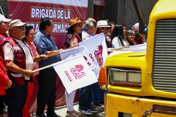 Tonantzin Fernández impulsa obra pública y rescate de espacios en San Pedro Cholula