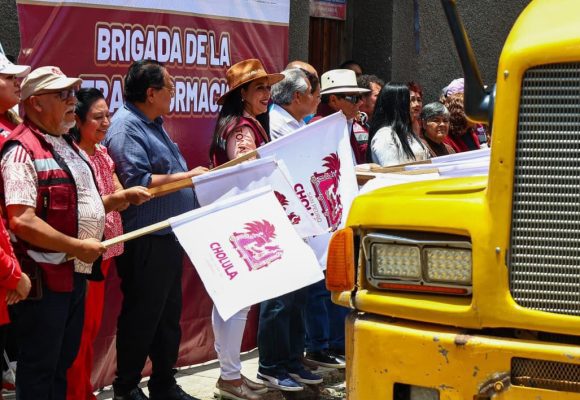 Tonantzin Fernández impulsa obra pública y rescate de espacios en San Pedro Cholula