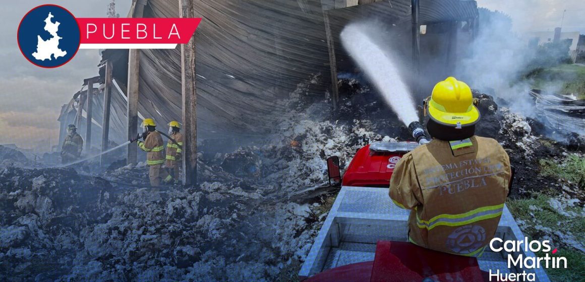 Tras 18 horas de labores, Protección Civil liquida incendio en bodega