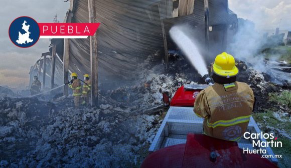 Tras 18 horas de labores, Protección Civil liquida incendio en bodega
