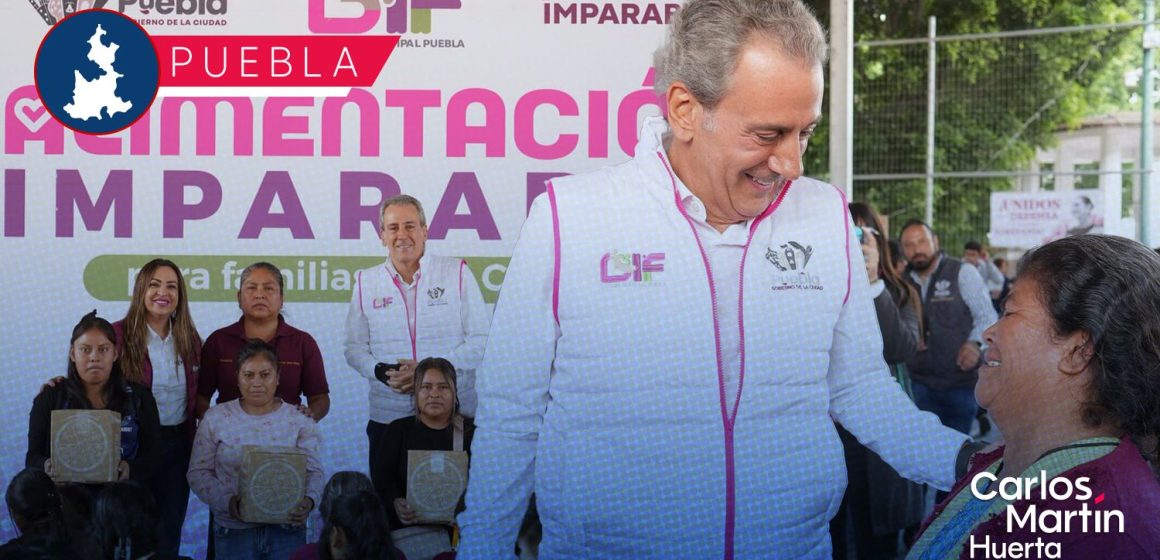 Pepe Chedraui lleva el programa “Alimentación Imparable” a San Andrés Azumiatla con 3 mil despensas