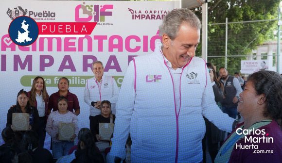 Pepe Chedraui lleva el programa “Alimentación Imparable” a San Andrés Azumiatla con 3 mil despensas