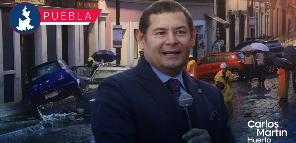 Concluyen limpieza tras tormenta en Puebla; Armenta confirma subsidios a empresarios