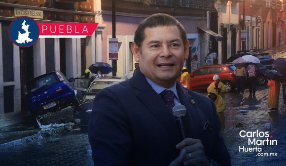 Puebla entregará apoyos de hasta 100 mil pesos a negocios afectados por las lluvias del Centro Histórico