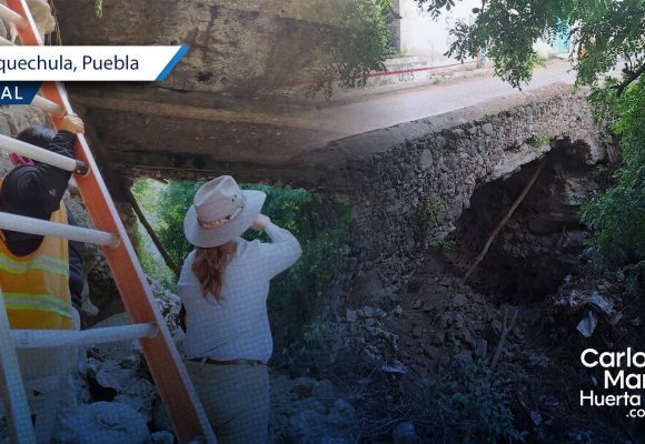 WhatsApp Image 2026-07-07 at 10.32.01 AM Puente de Huaquechula en riesgo de desplome tras tormentas