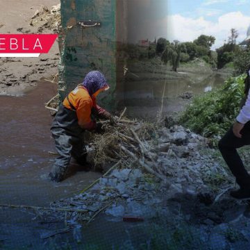 Ayuntamiento de Puebla limpia barrancas y vasos reguladores para evitar inundaciones