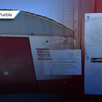 Catea FGR bodega por secuestro y delincuencia organizada en Cuautlancingo