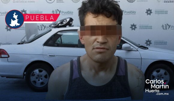 Detienen a sujeto por robo de autopartes en Puebla; pertenecía a la banda del carro blanco