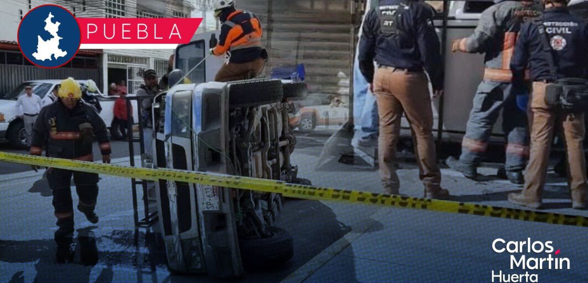 Camionetas protagonizan accidente en Loma Bella; hay 5 lesionados tras volcadura