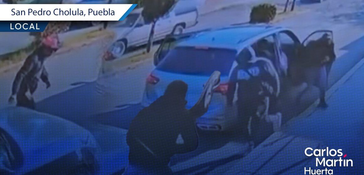 Intentan asaltar a joven en Momoxpan; automovilistas lo impiden