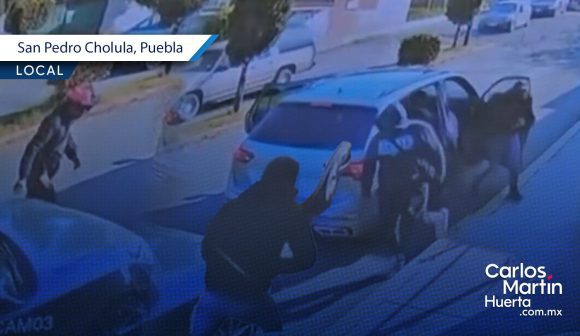 Intentan asaltar a joven en Momoxpan; automovilistas lo impiden