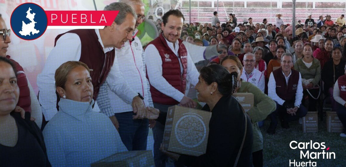 Pepe Chedraui y el DIF Municipal entregan 4 mil despensas para familias en San Baltazar Tetela