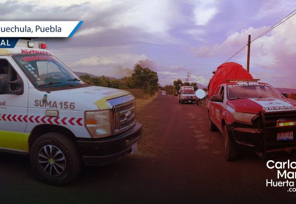 Hombre pierde la vida a bordo de su motocicleta en Huaquechula