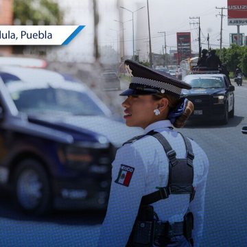Despliegan operativo de seguridad en San Andrés Cholula por periodo de vacaciones