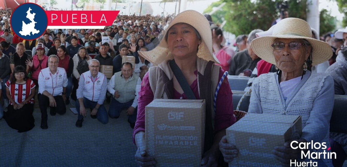Entregan más de 8 mil paquetes de alimentación en Santa María Xonacatepec