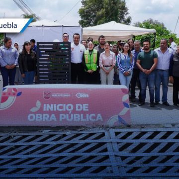 Roberto Solís inicia la rehabilitación de 52 rejillas pluviales para prevenir inundaciones en Huejotzingo