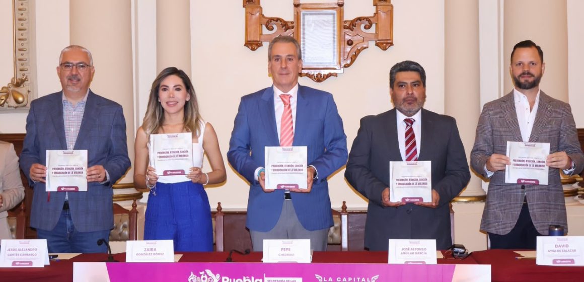 Puebla presenta programa con 58 líneas de acción contra la violencia hacia las mujeres