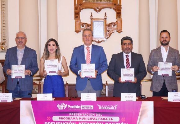 Puebla presenta programa con 58 líneas de acción contra la violencia hacia las mujeres
