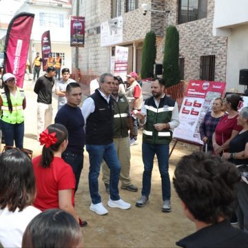 calles 3 Pepe Chedraui supervisa avance de obras de pavimentación en el sur de Puebla