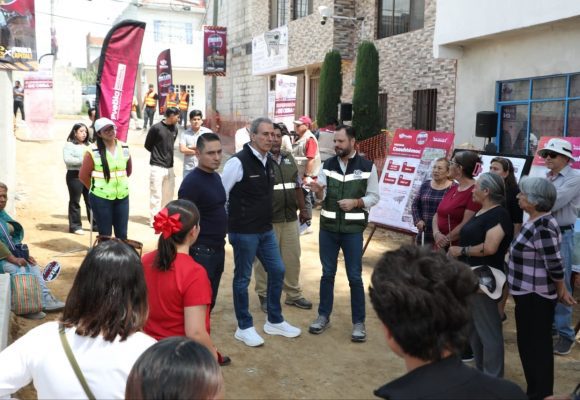 calles 3 Pepe Chedraui supervisa avance de obras de pavimentación en el sur de Puebla