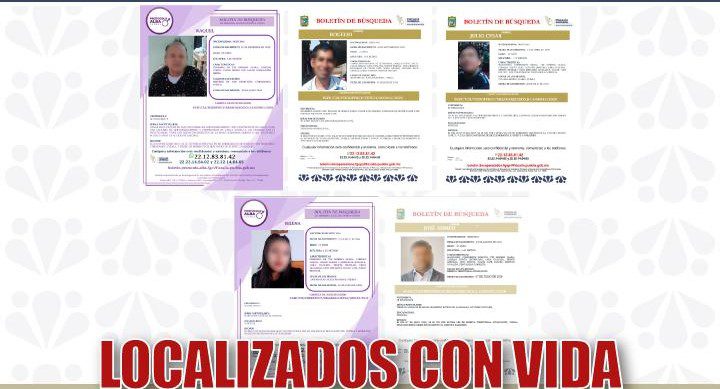 FGE Puebla localiza con vida a cinco personas reportadas como desaparecidas 1 fiscalia2