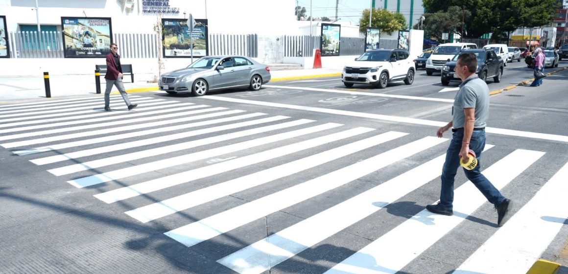 Programa Entornos de Movilidad Segura alcanza 60% de avance en Puebla capital