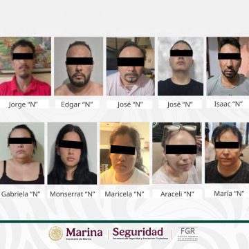 mrina 2 Detienen a “M4”, señalado como coordinador del CJNG en Nayarit y Tlaxcala; junto con nueve personas