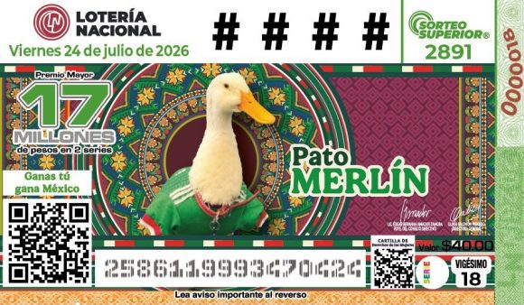 El Pato Merlín llega a la Lotería Nacional: el fenómeno viral del Mundial 2026 tendrá billete conmemorativo