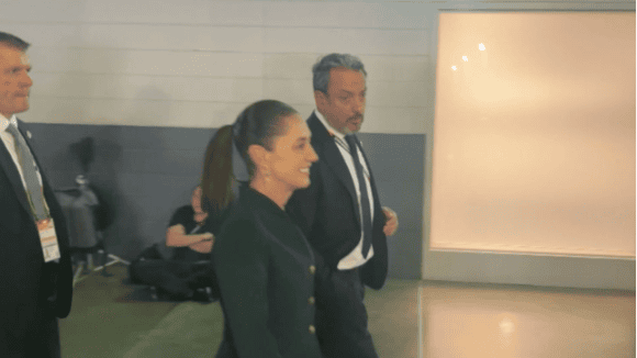 presidenta Mundial 2026: La presidenta Claudia Sheinbaum ya está en el estadio para el España vs. Argentina