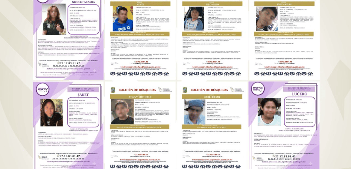 Localizan con vida a ocho personas reportadas como desaparecidas en Puebla: FGE