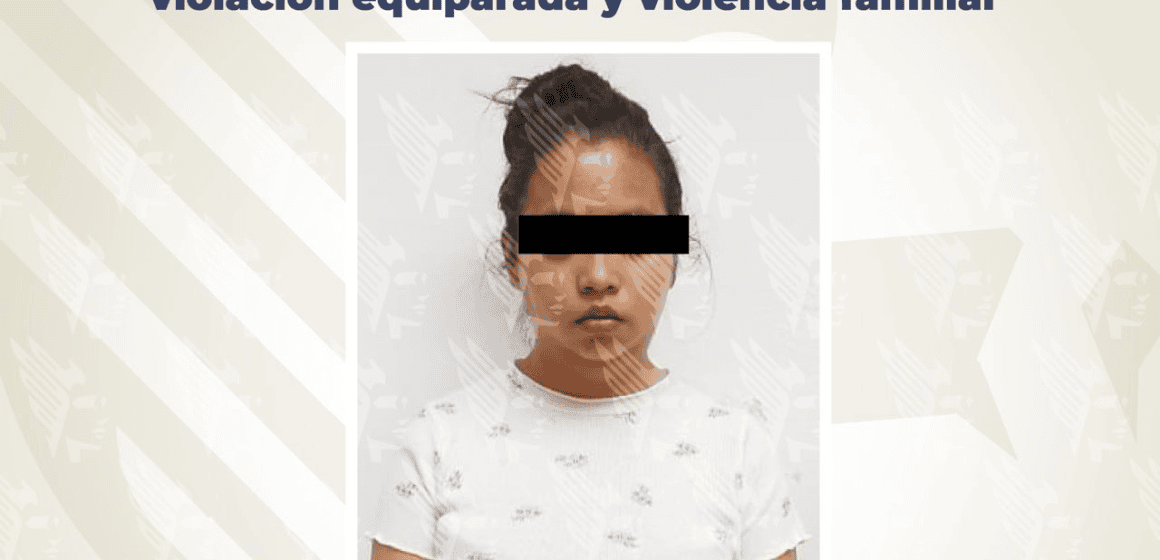 Detienen en Puebla a mujer de 24 años por presunta violación equiparada y violencia familiar contra su hija