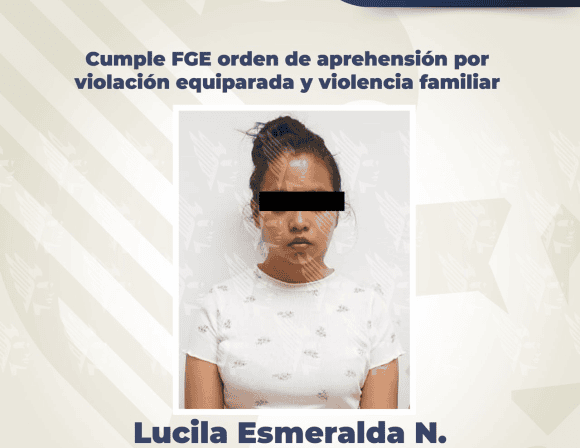 Detienen en Puebla a mujer de 24 años por presunta violación equiparada y violencia familiar contra su hija
