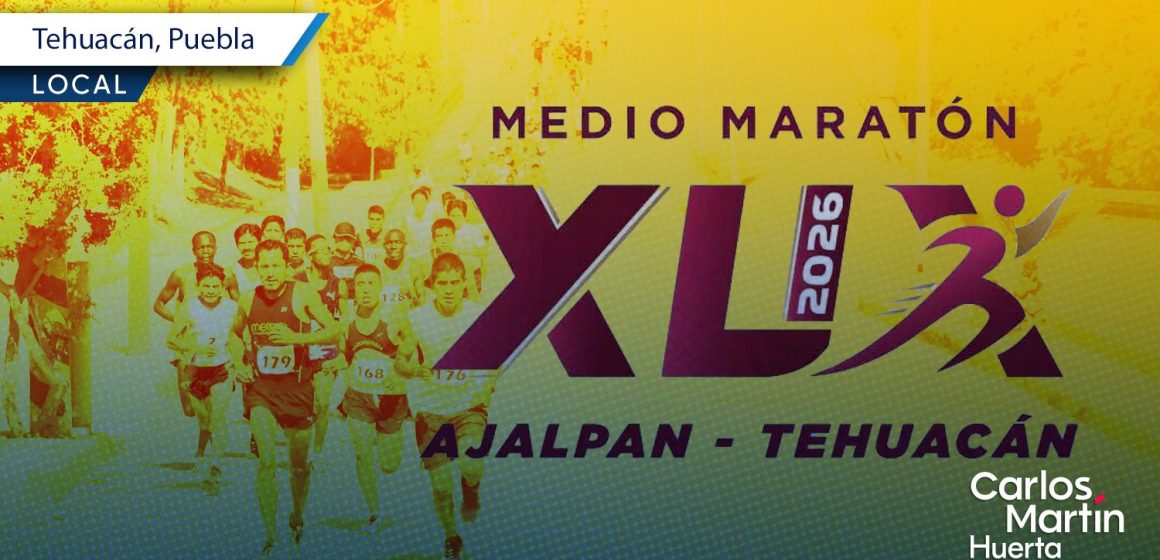 Anuncian el Medio Maratón Ajalpan-Tehuacán 2026 con tres distancias